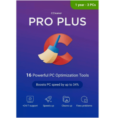 CCleaner Professional Plus - 1-Year / 3-PC - Global