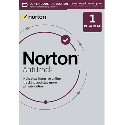 Norton AntiTrack - 1-Year / 1-PC or 1-Mac - Global